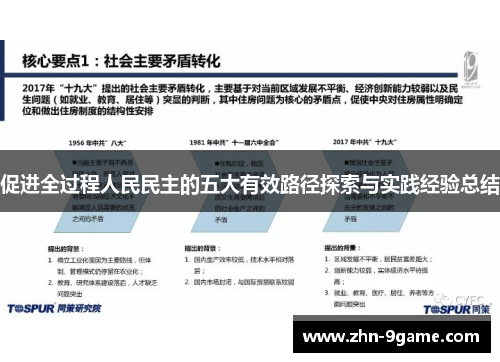 促进全过程人民民主的五大有效路径探索与实践经验总结
